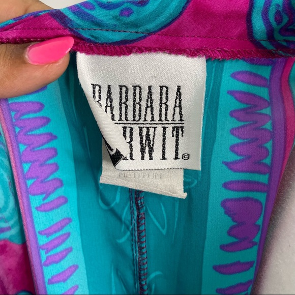 Vintage Barbara Gerwit Waterfall Open Front Blazer Jacket - Picture 10 of 12